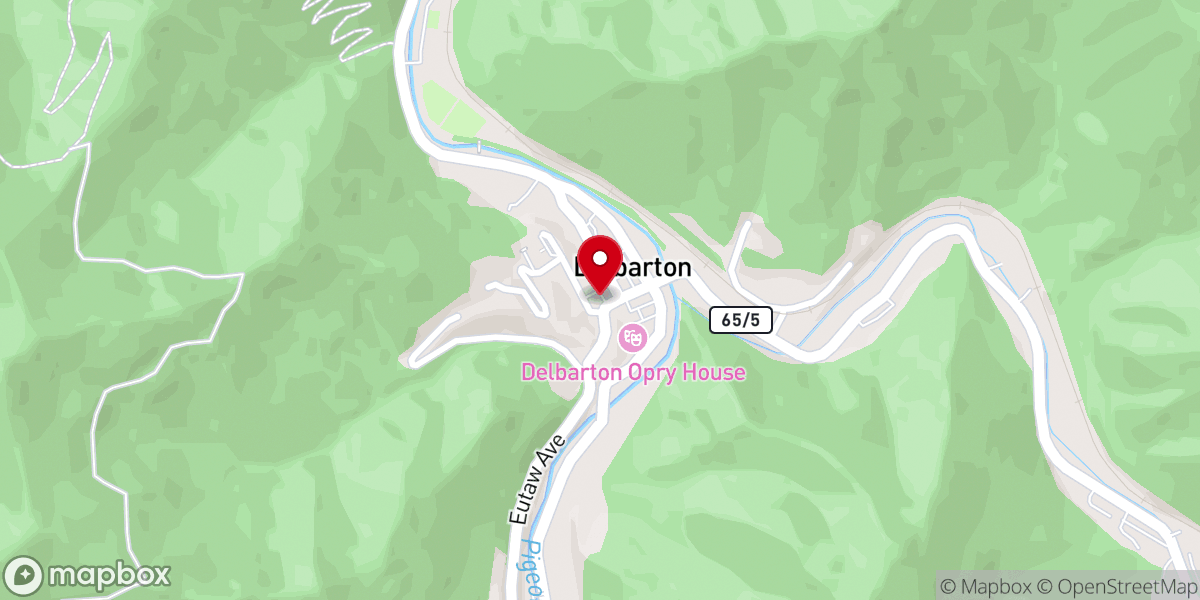 Map showing location of Elk Creek Church of God