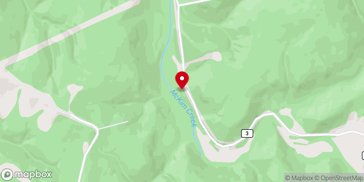 Map showing location of Eddy Chapel