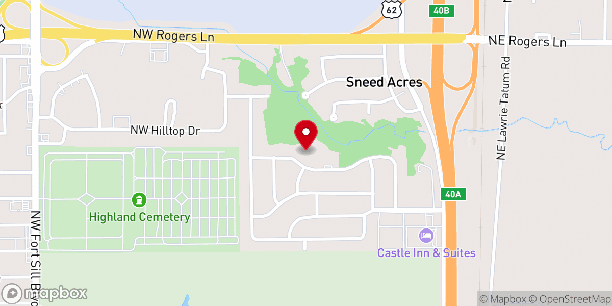 Map showing location of Mission Village Church