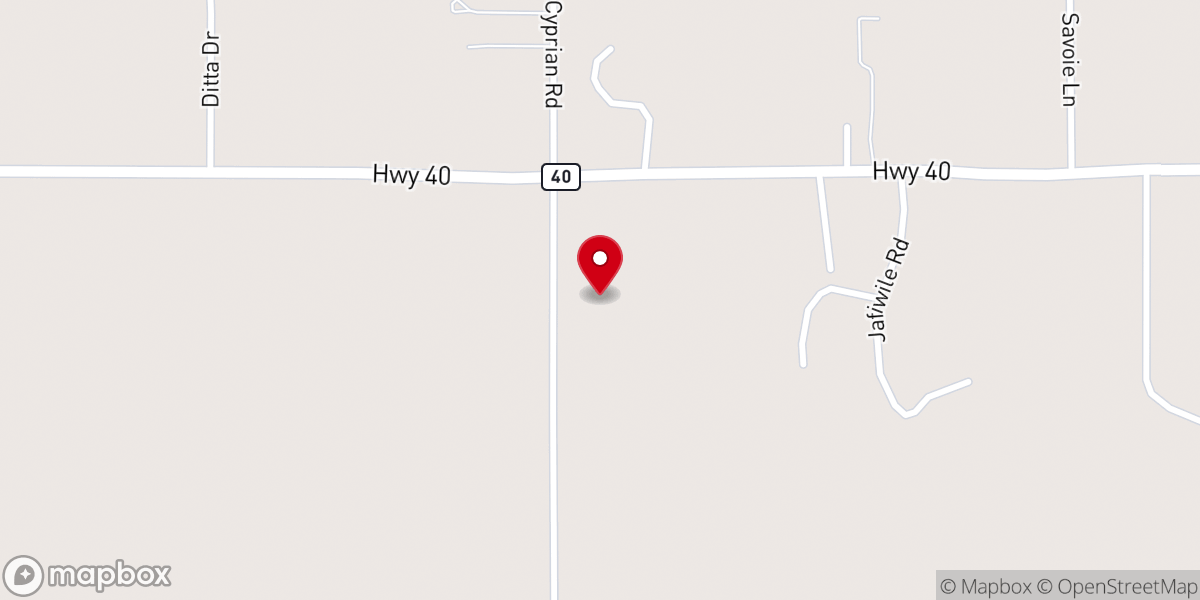 Map showing location of Cross Brand Cowboy Church