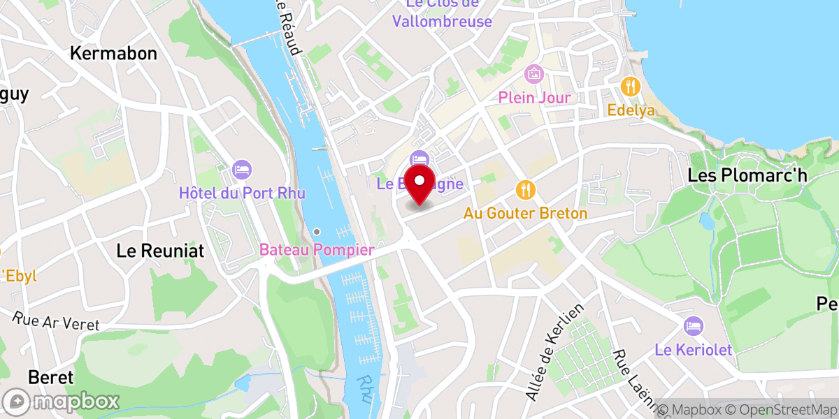 Map showing location of Église Protestante Baptiste - Mission Evangélique Bretagne