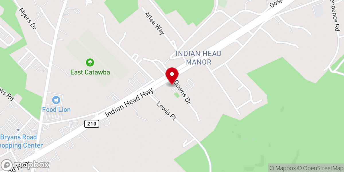 Map showing location of Grace Baptist Church