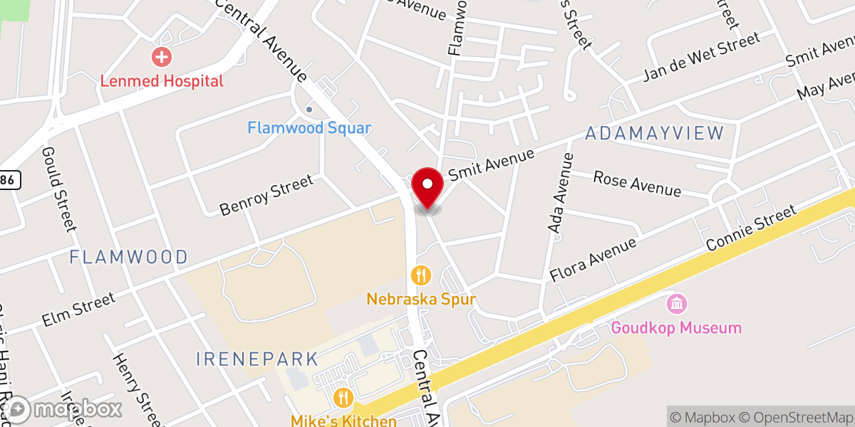 Map showing location of Volle Evangelie Kerk Leefstyl in Klerksdorp