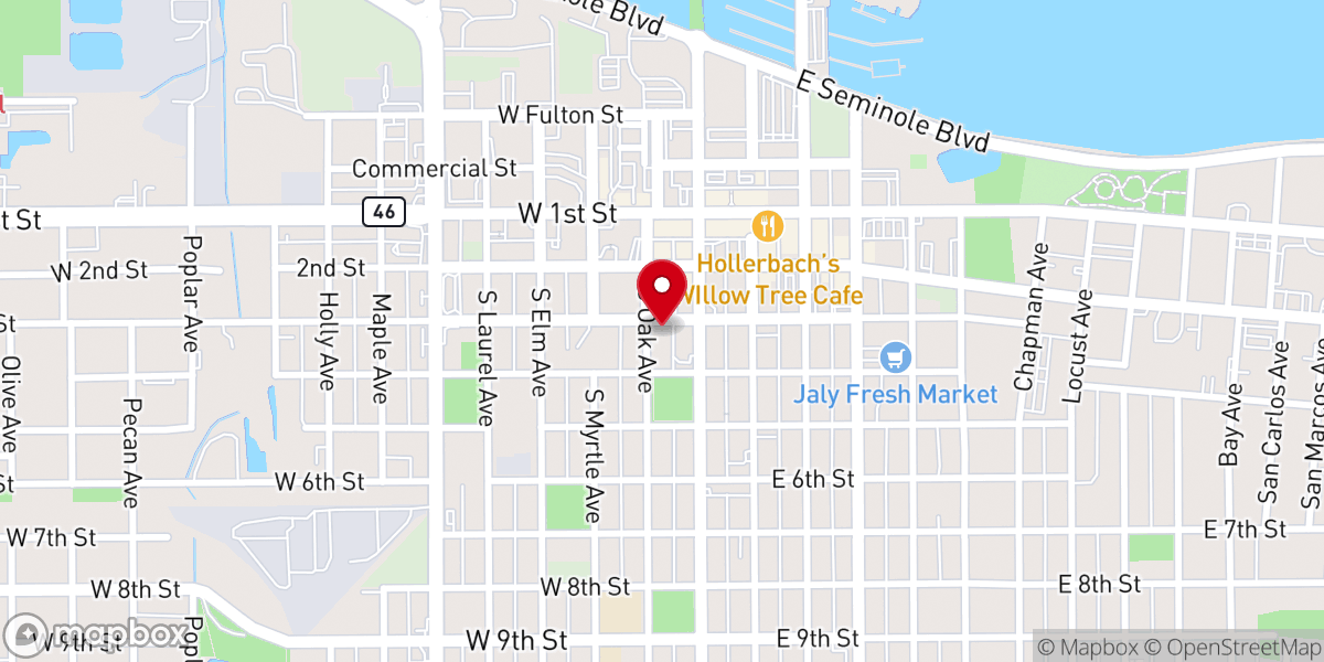 Map showing location of Good News Orlando Church