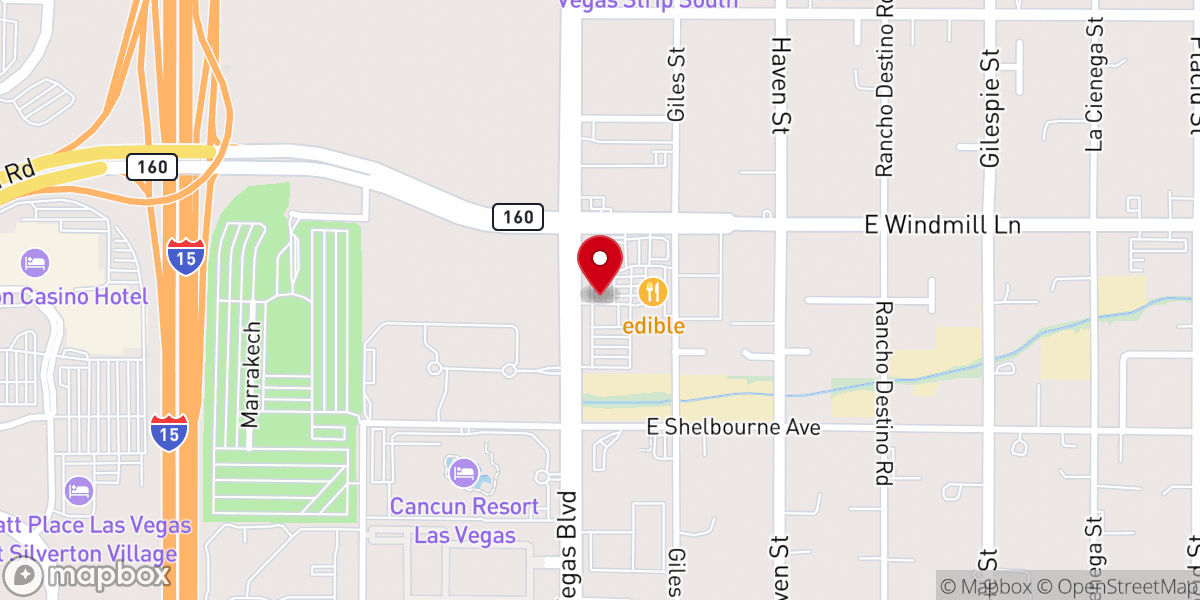 Map showing location of Hand of Hope Ministries