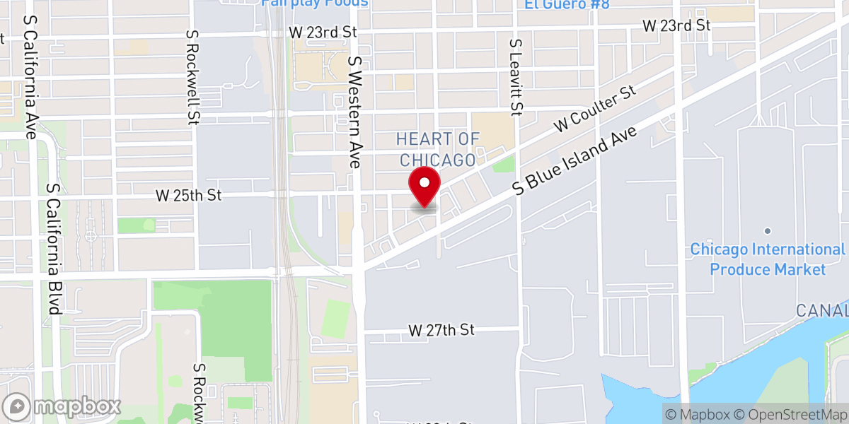 Map showing location of Dunamis Life Church