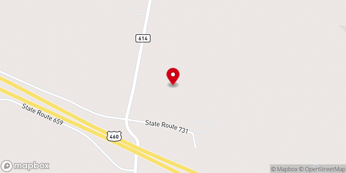 Map showing location of Nottoway County Public Schools