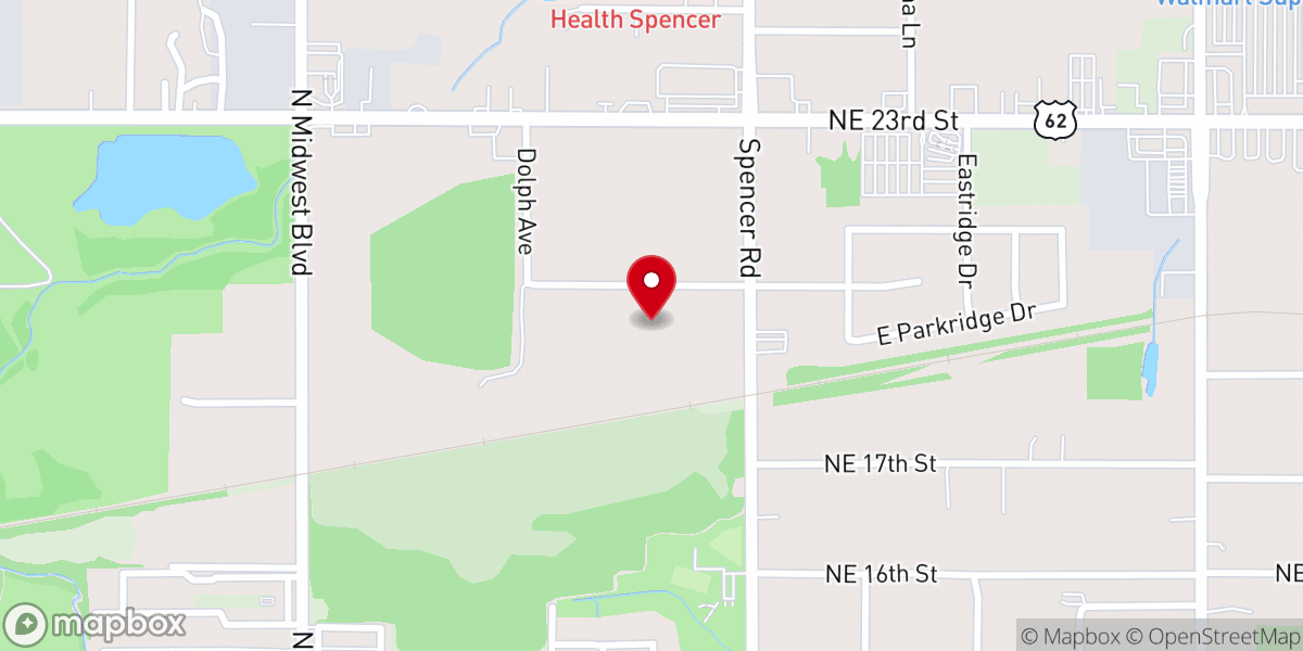 Map showing location of Dickson Church