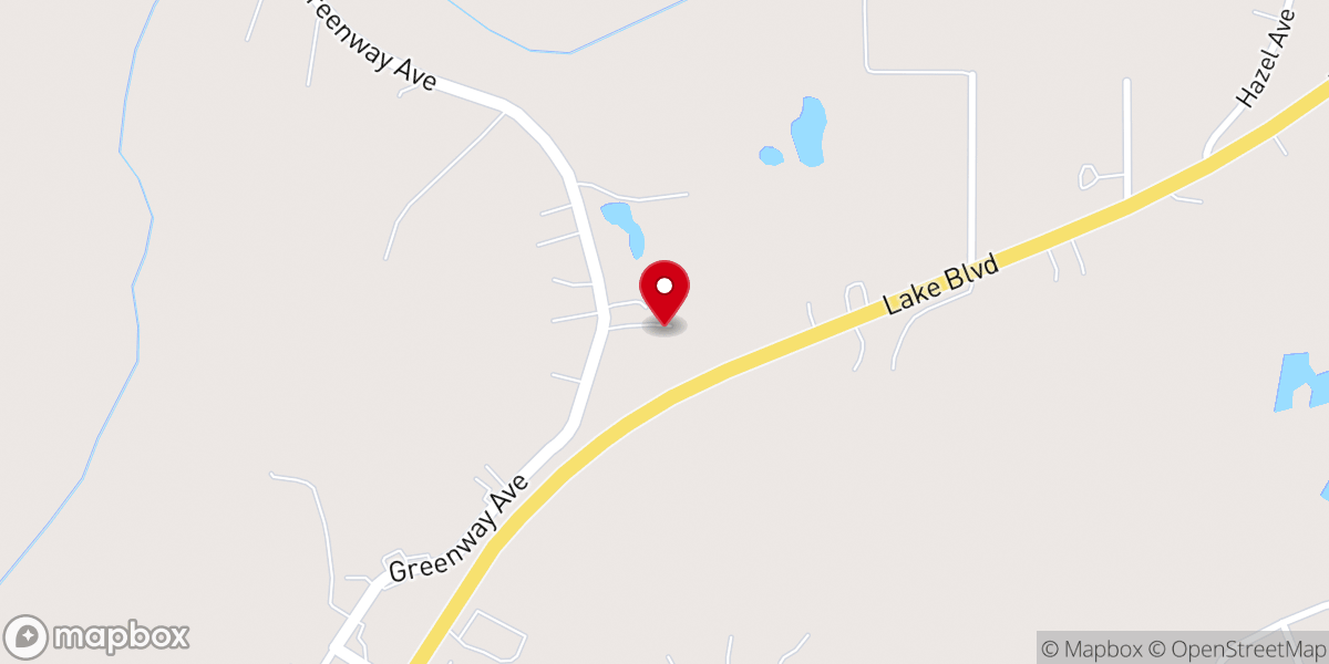 Map showing location of Foursquare Church