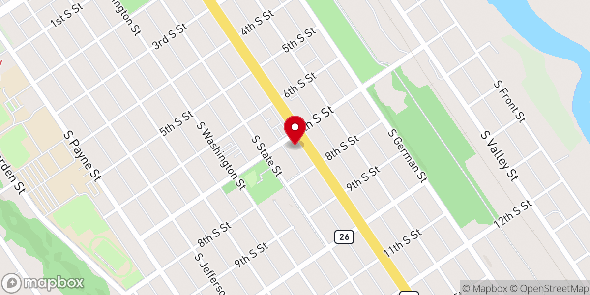 Map showing location of Redeemer Lutheran Church (LCMS)