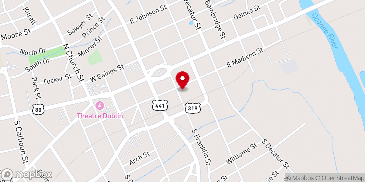 Map showing location of Tweed Church
