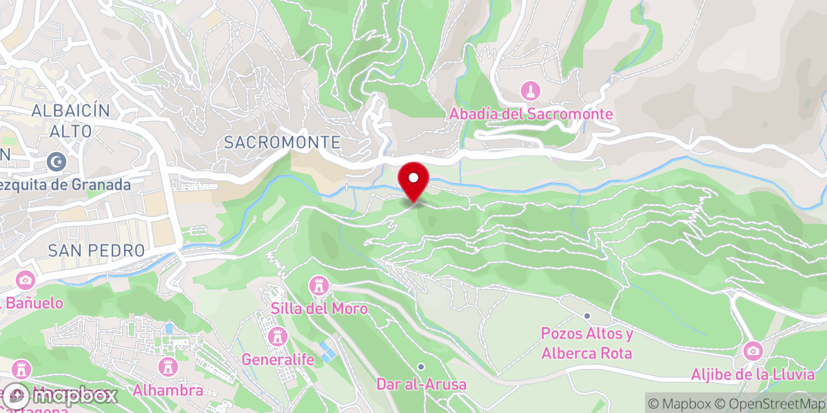 Map showing location of Fuente del Avellano