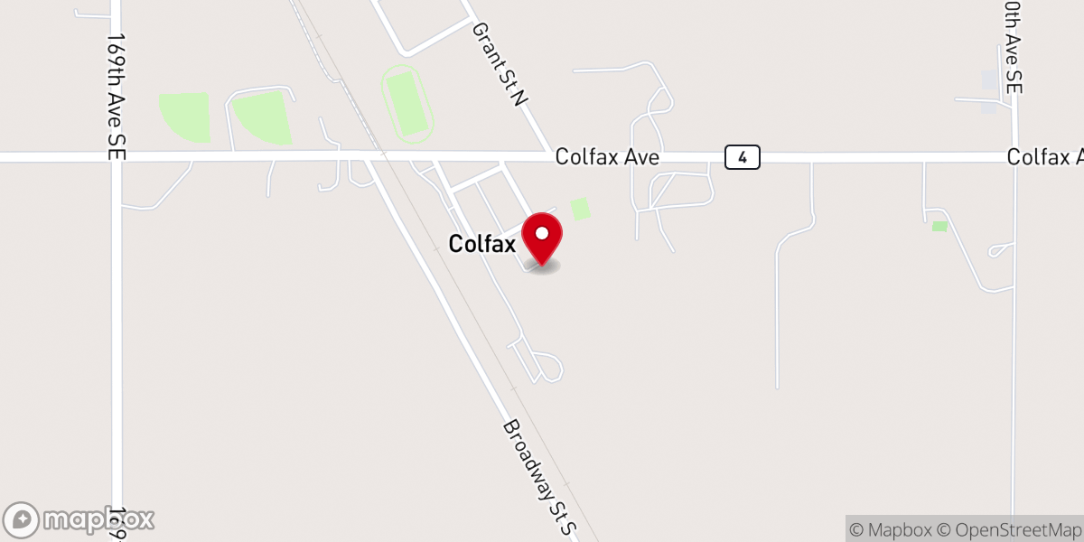 Map showing location of Our Savior Lutheran Church