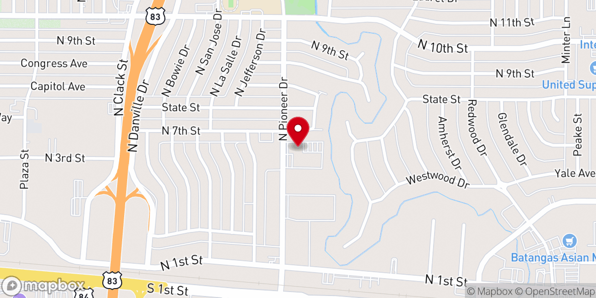 Map showing location of Rise Church