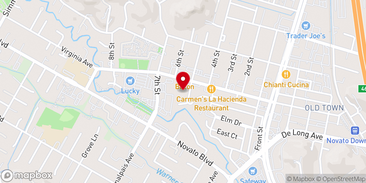 Map showing location of St Francis Preschool