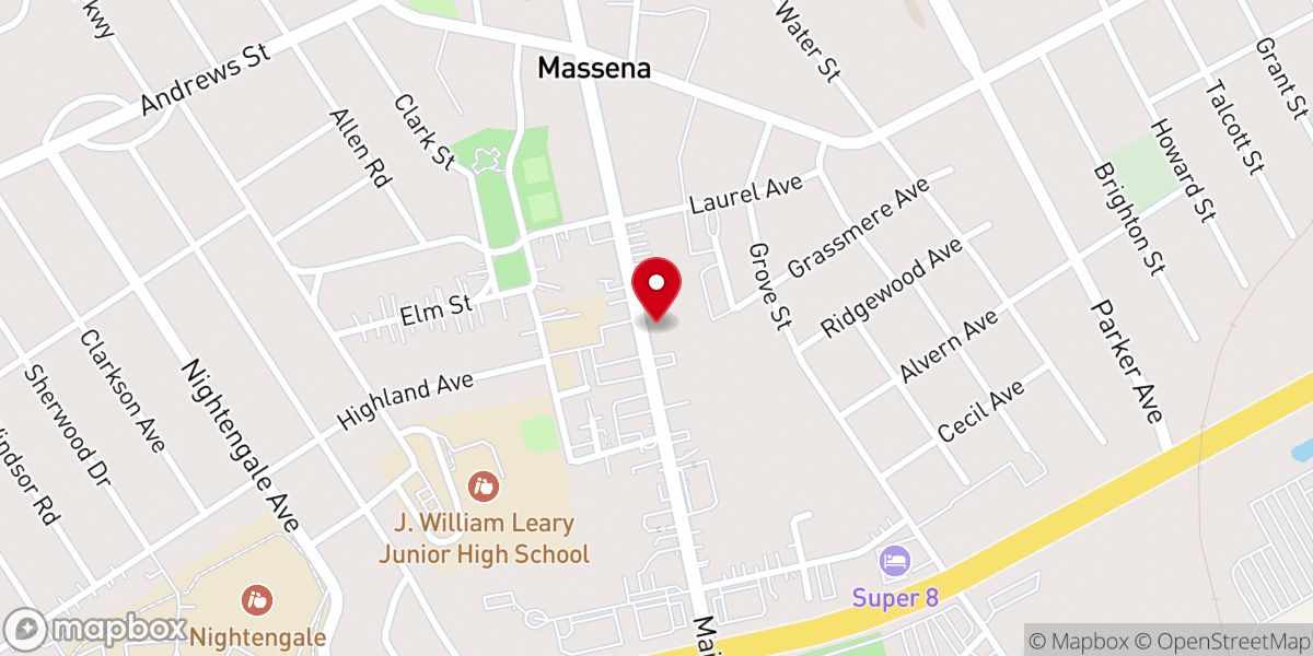 Map showing location of First United Methodist Church