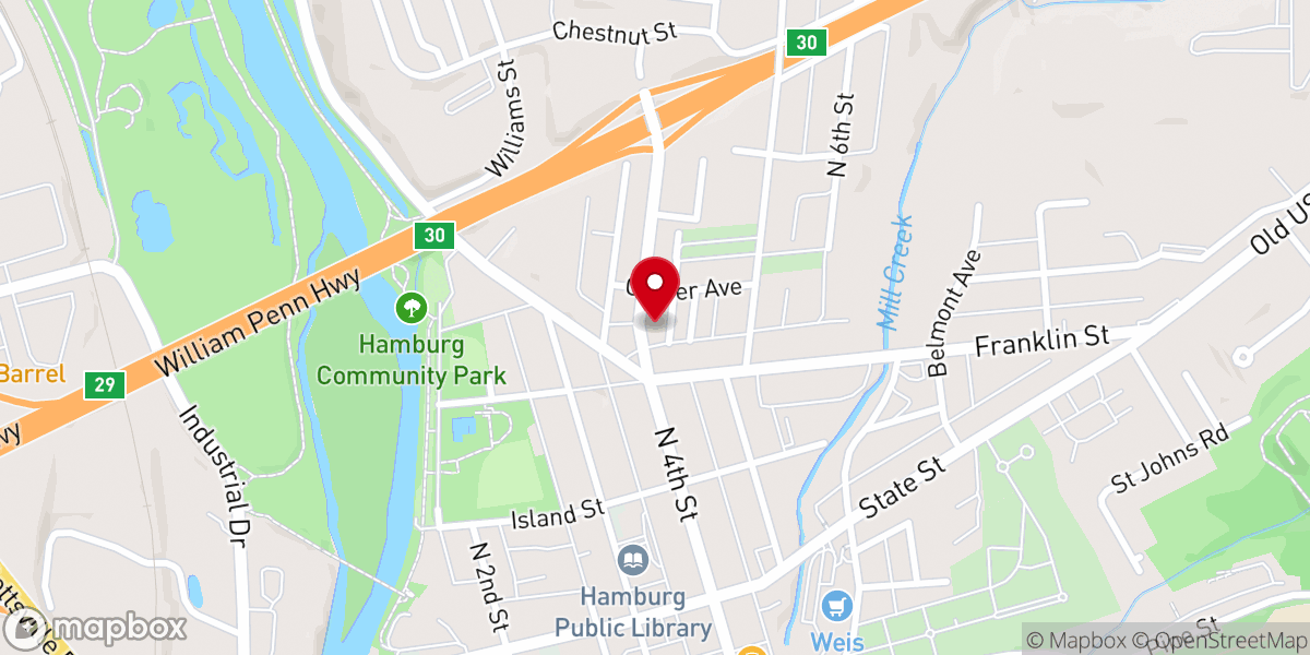 Map showing location of Victory Chapel Ministries