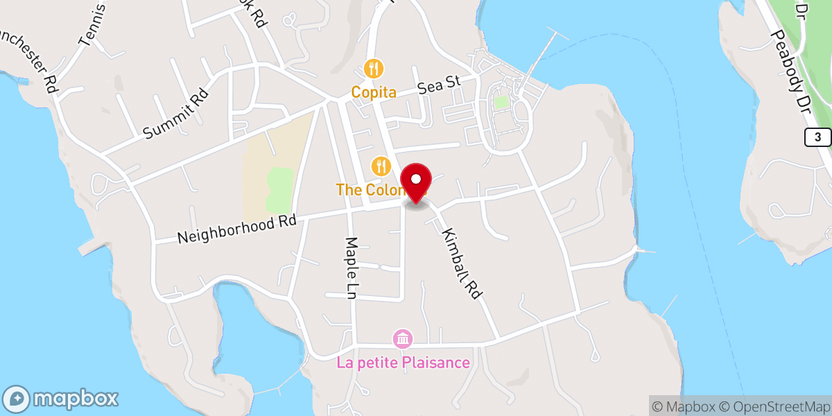 Map showing location of Acadia Friends Meeting, Neighborhood House