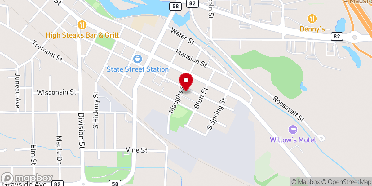 Map showing location of Bethel Pentecostal Assembly