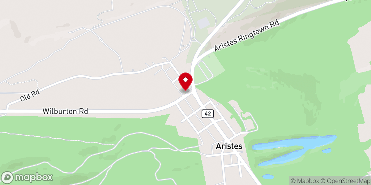 Map showing location of Zion United Methodist Church