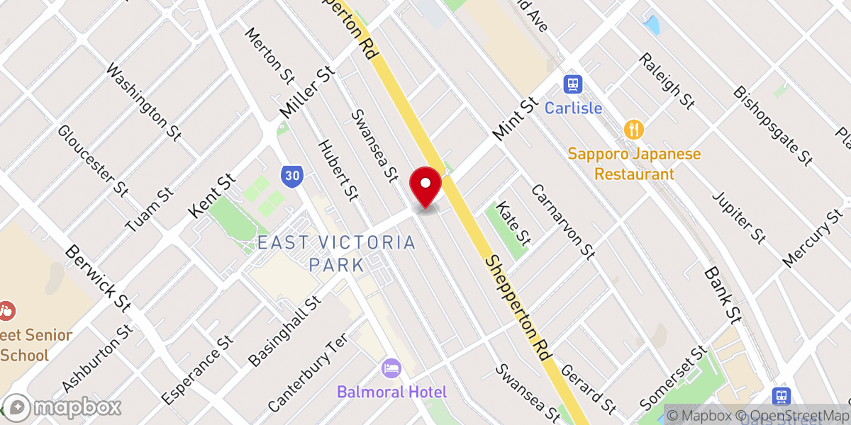 Map showing location of Horizon Church Perth