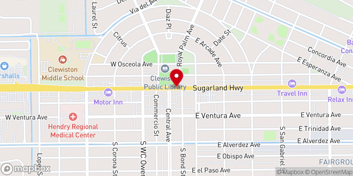 Map showing location of Dove Ministries Inc