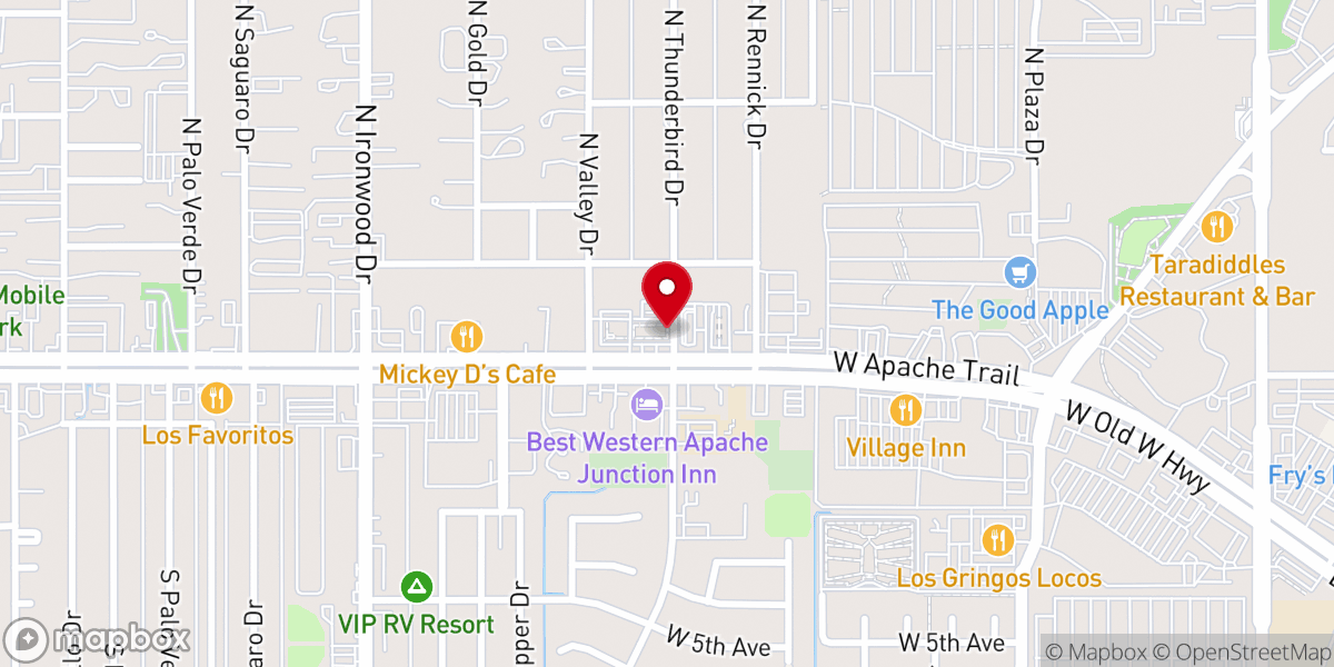 Map showing location of Iglesia Pentecostal AJ Unida Hispana Refuge Church