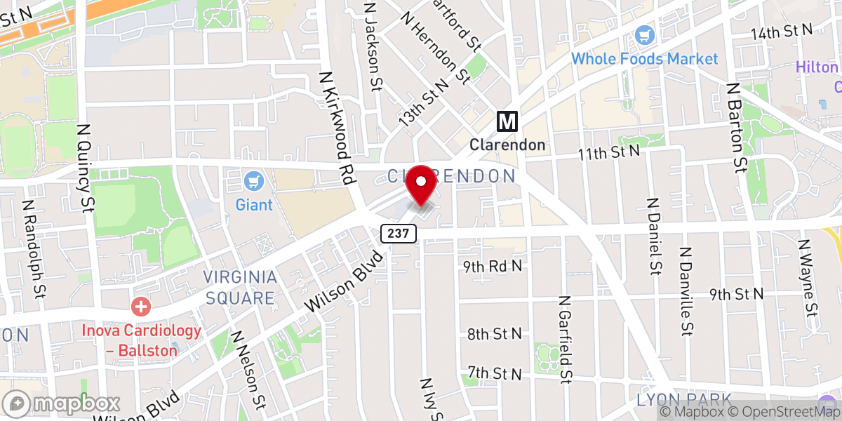 Map showing location of Full Bloom Flower Studio