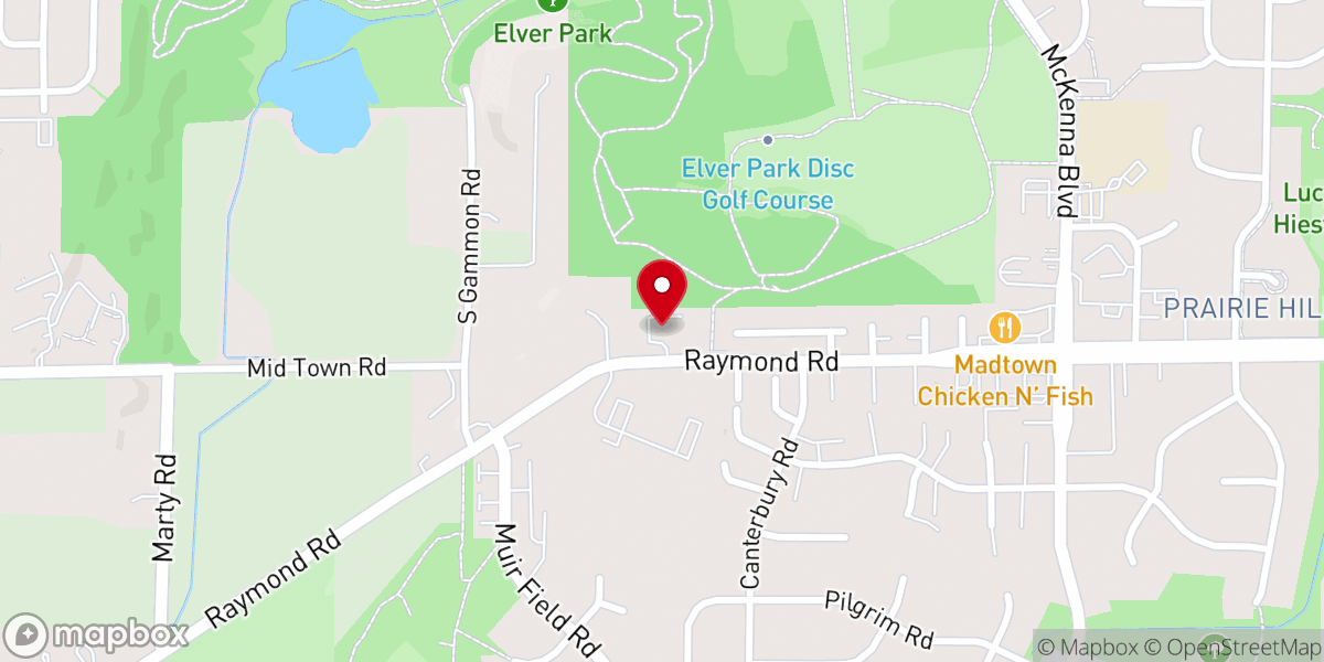 Map showing location of Point of Grace Community Church