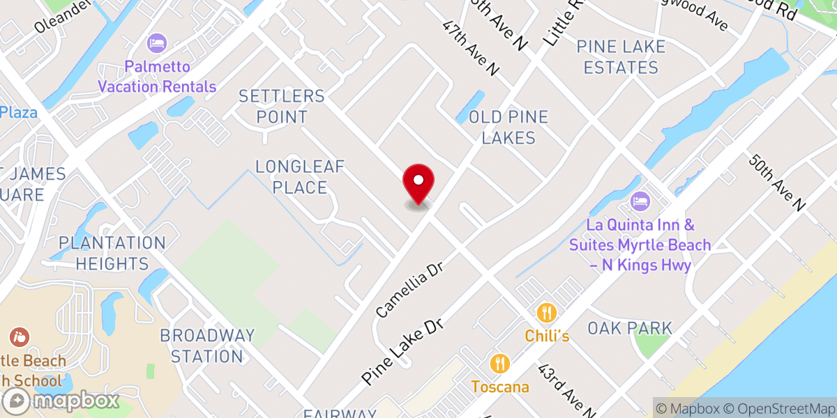 Map showing location of Sun Coast Christian Church