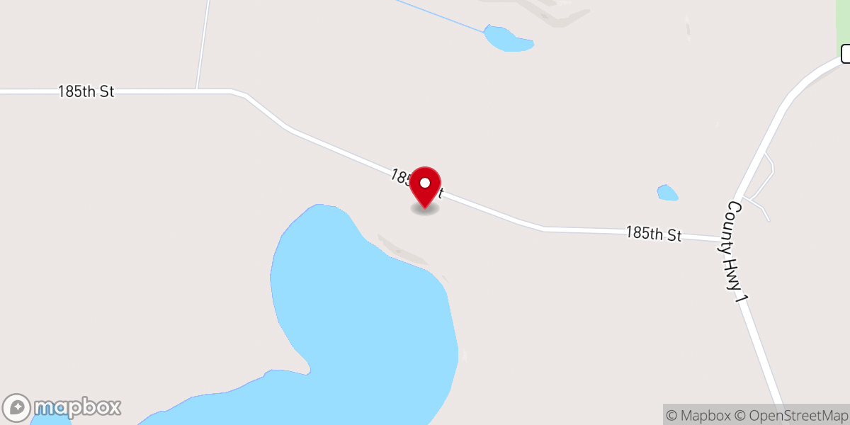 Map showing location of Scandia Church