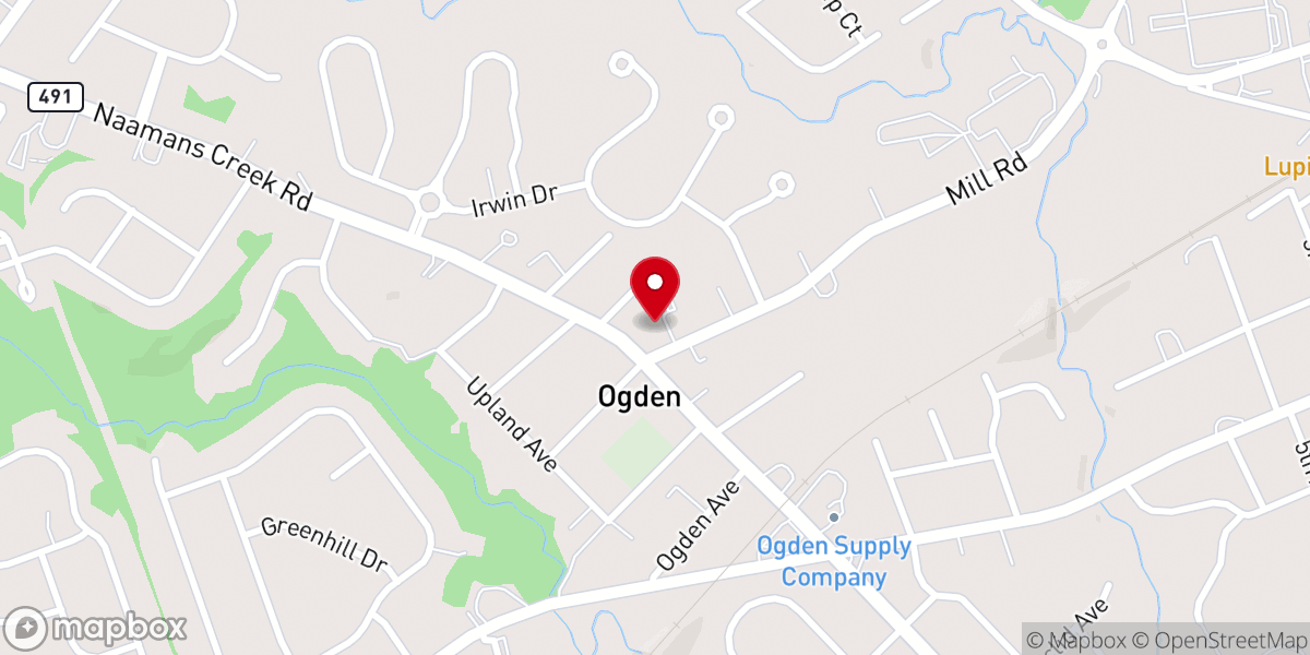 Map showing location of First Baptist Church of Ogden