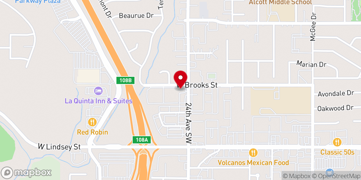 Map showing location of Iglesia Nueva Vida - New Life Church