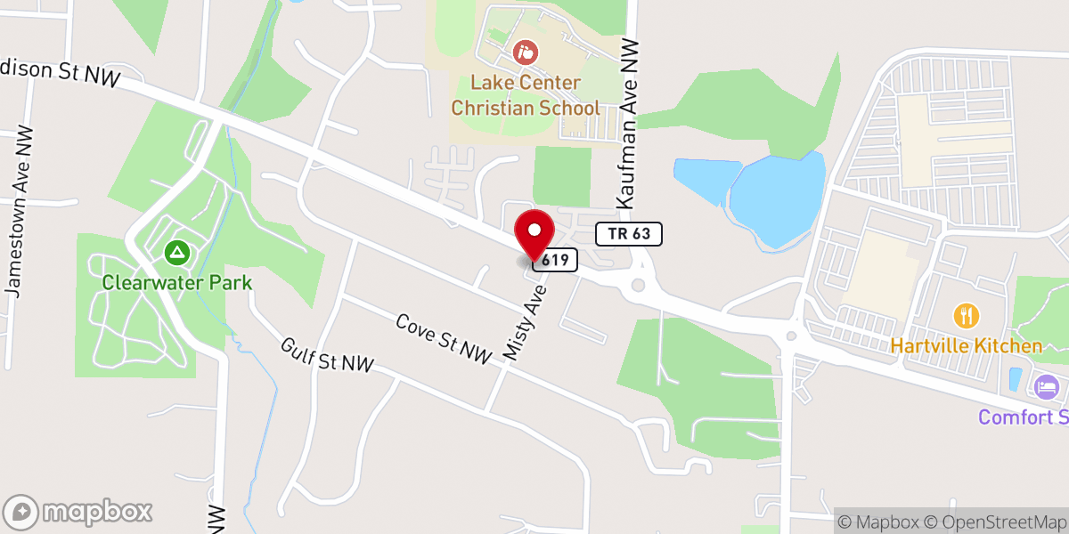 Map showing location of Grace Bible Ambassadors