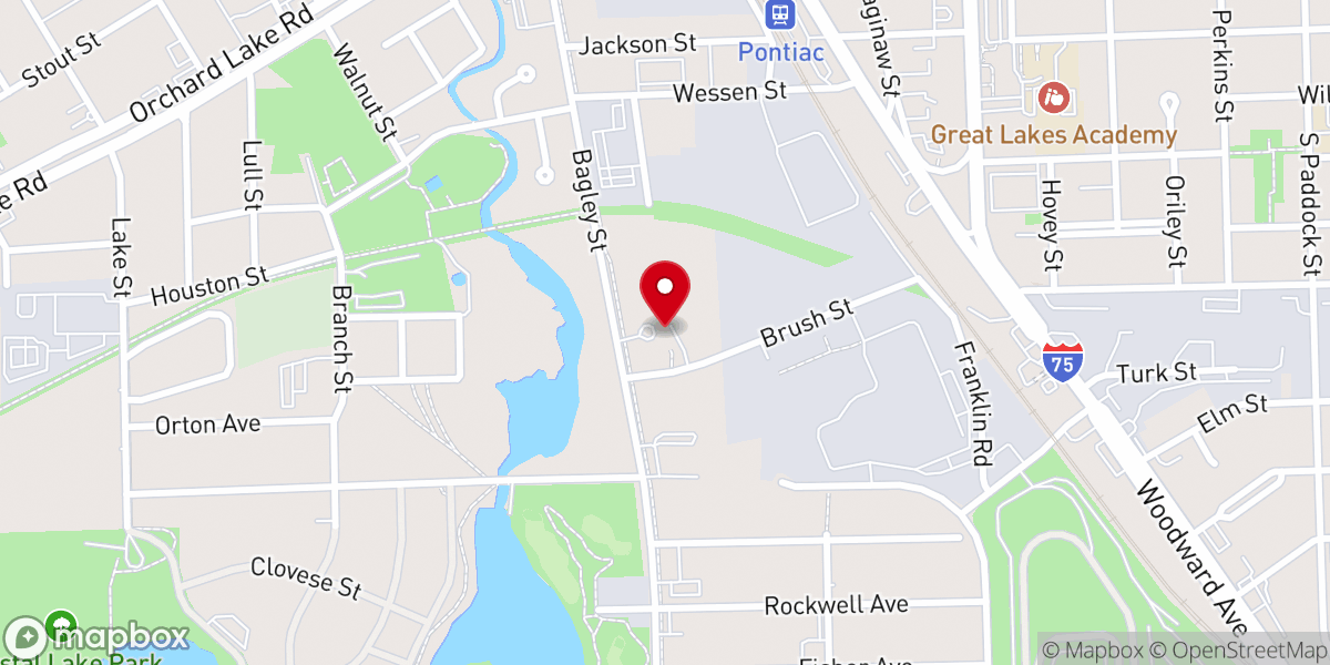 Map showing location of Newman Church