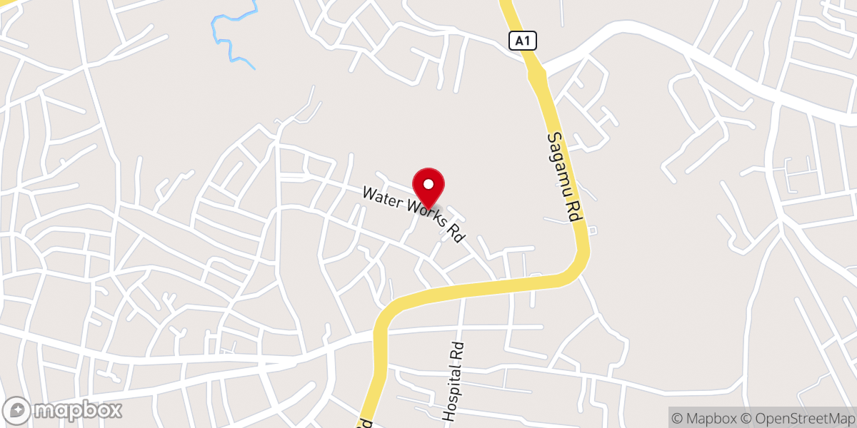 Map showing location of St. Peter's Anglican church