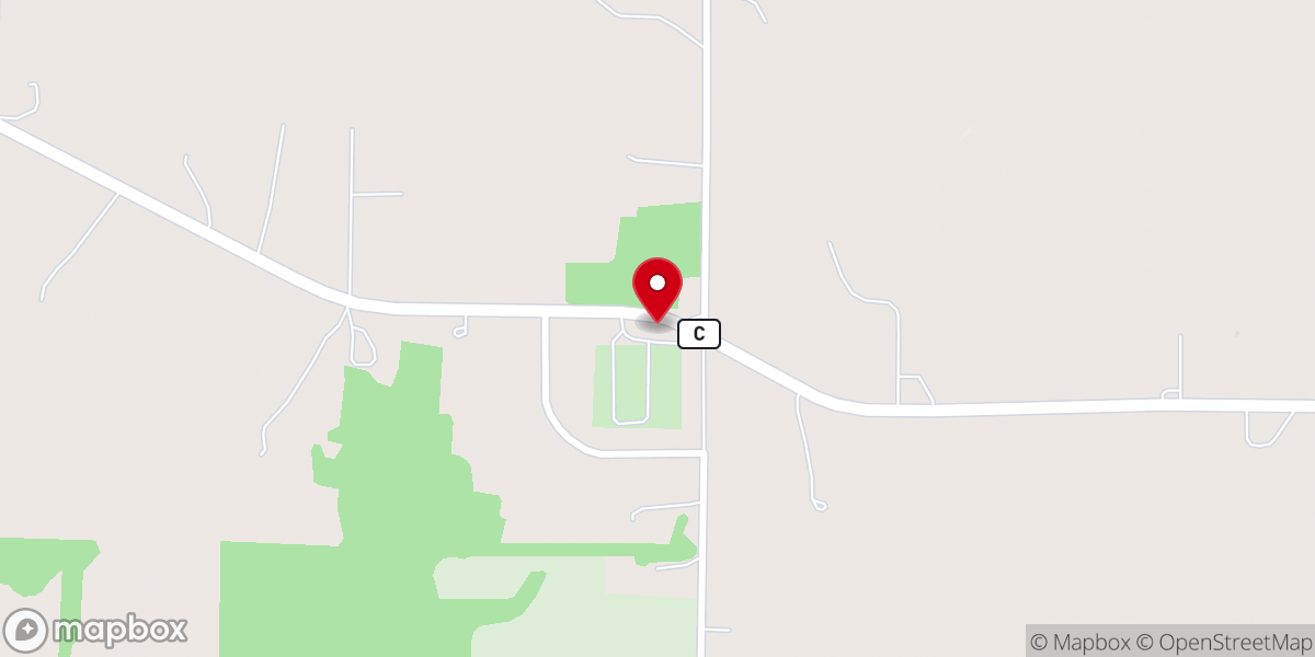 Map showing location of Old Union Church