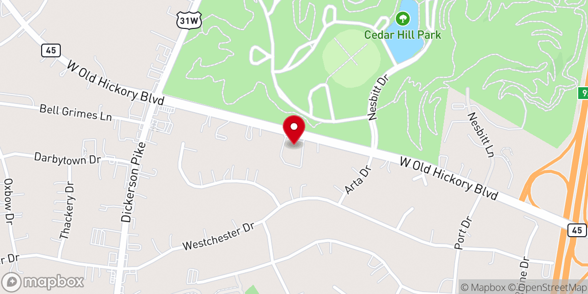 Map showing location of St. Luke CP Church