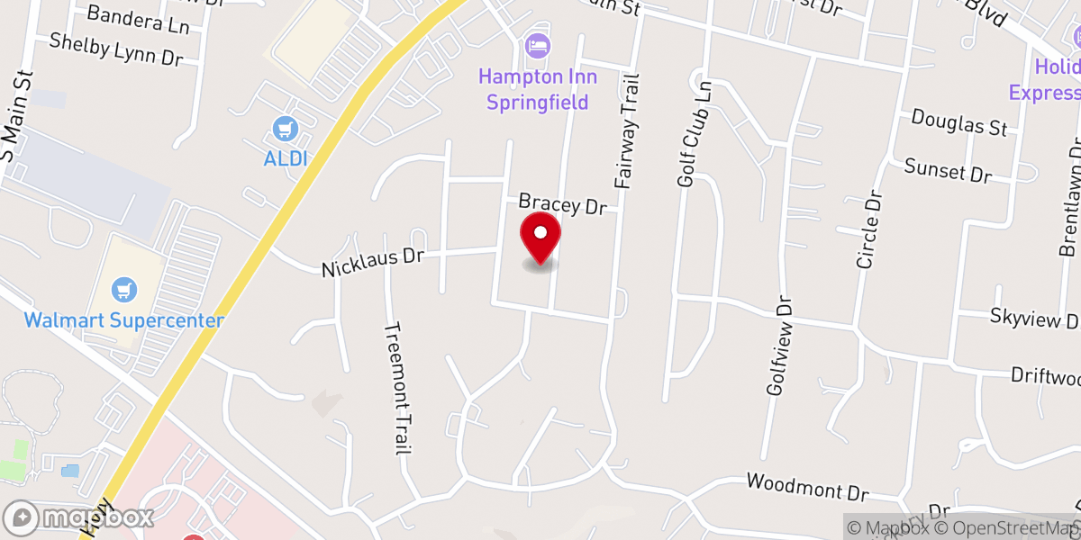 Map showing location of Bethel Apostolic Temple