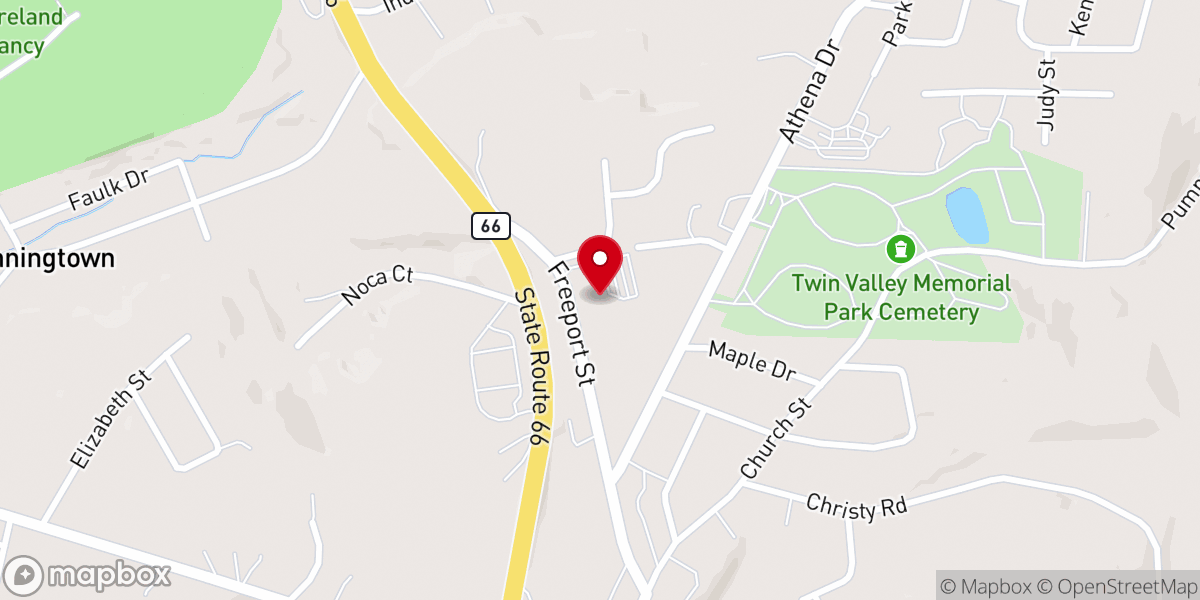 Map showing location of Faith Global Methodist Church