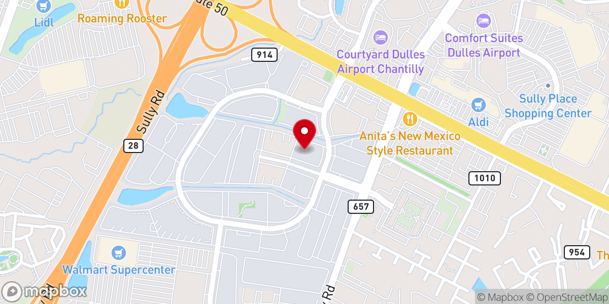 Map showing location of 버지니아 지구촌교회 (Virginia Global Mission Church)