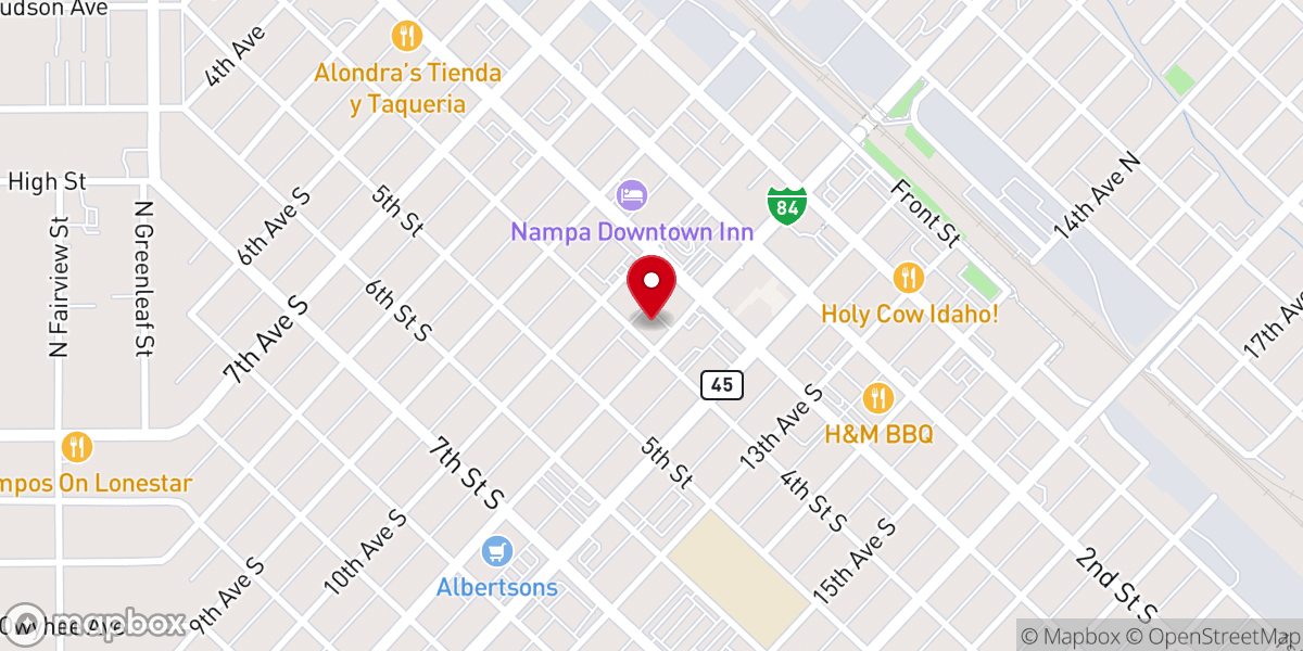 Map showing location of Christ the Redeemer Anglican Church