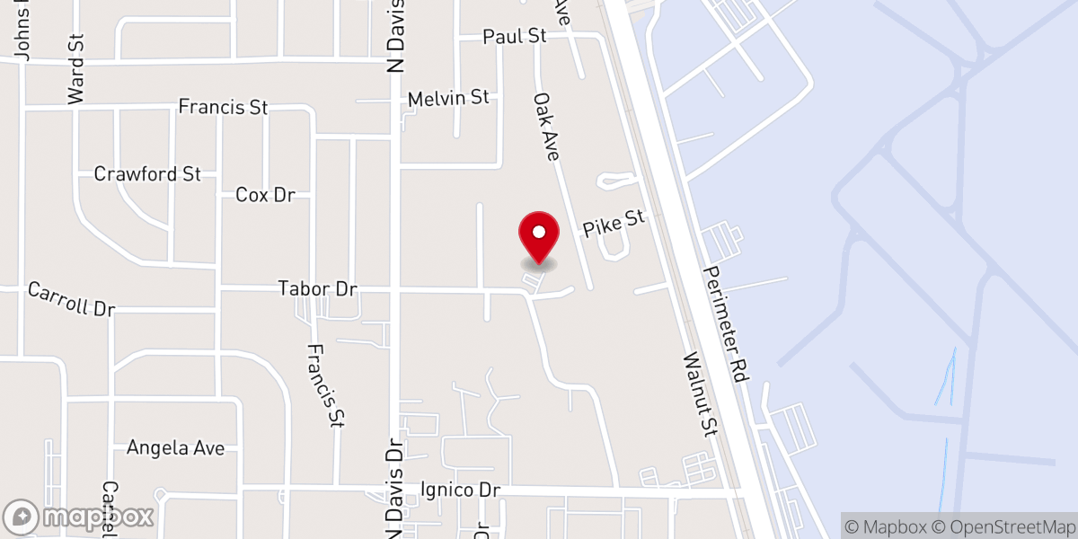 Map showing location of New Song Missionary Baptist