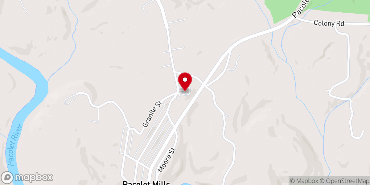 Map showing location of Brown's Chapel Baptist Church