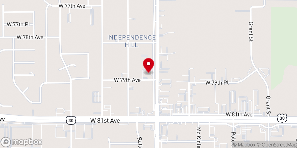 Map showing location of Fresh Wind Community Church