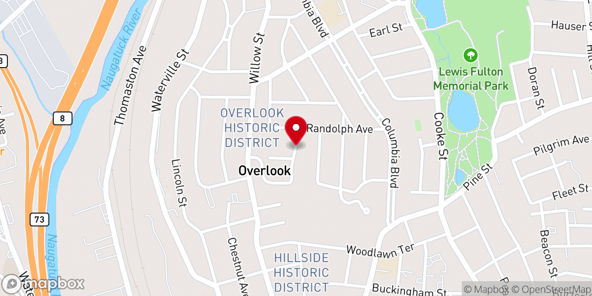 Map showing location of Congregation Durham Heights
