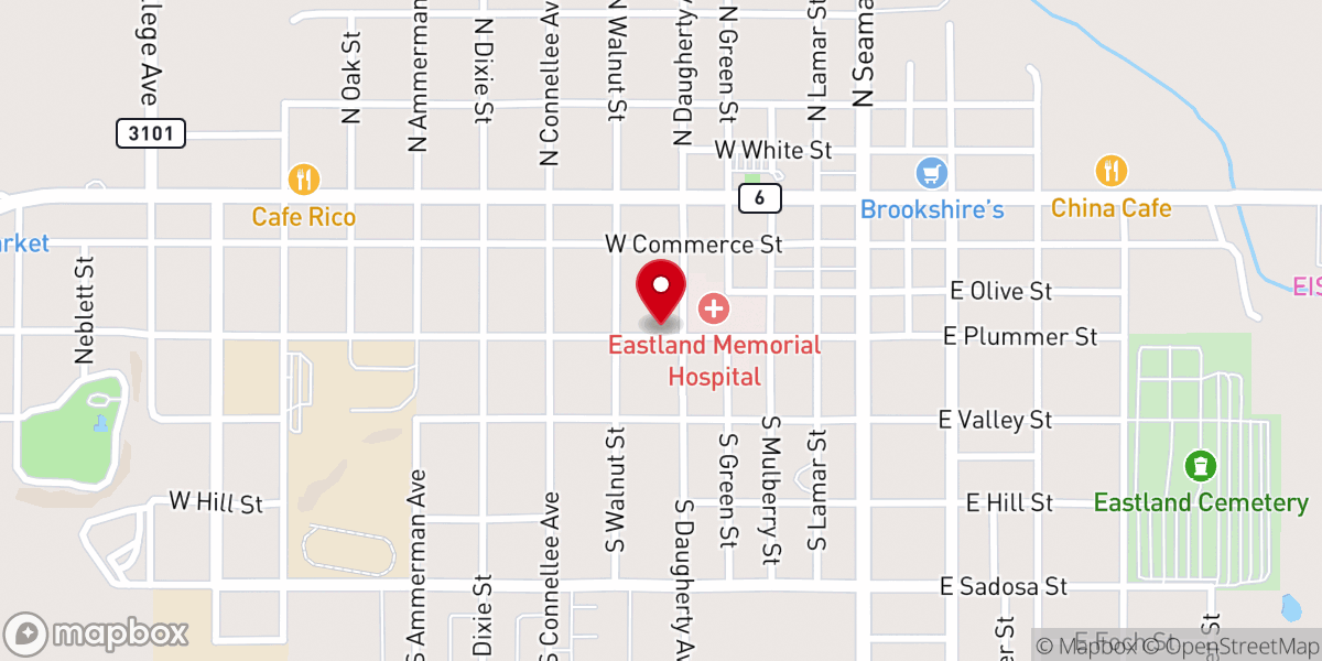 Map showing location of Daugherty Street Church of Christ