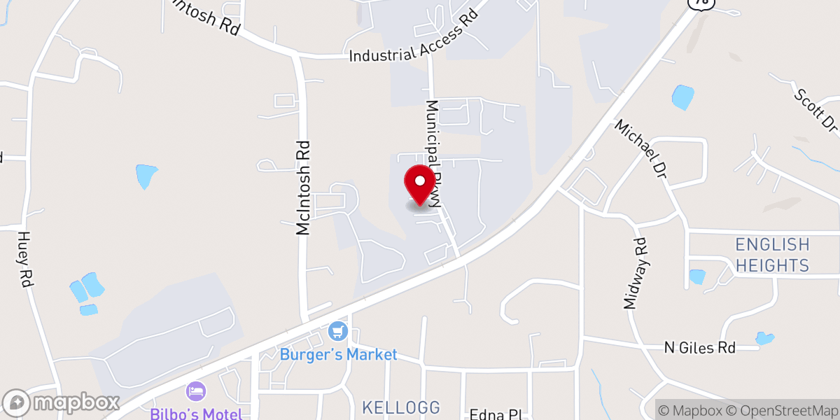 Map showing location of Zion International Church