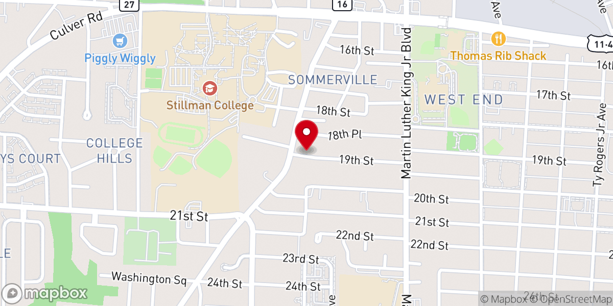 Map showing location of Only Him Ministries Inc