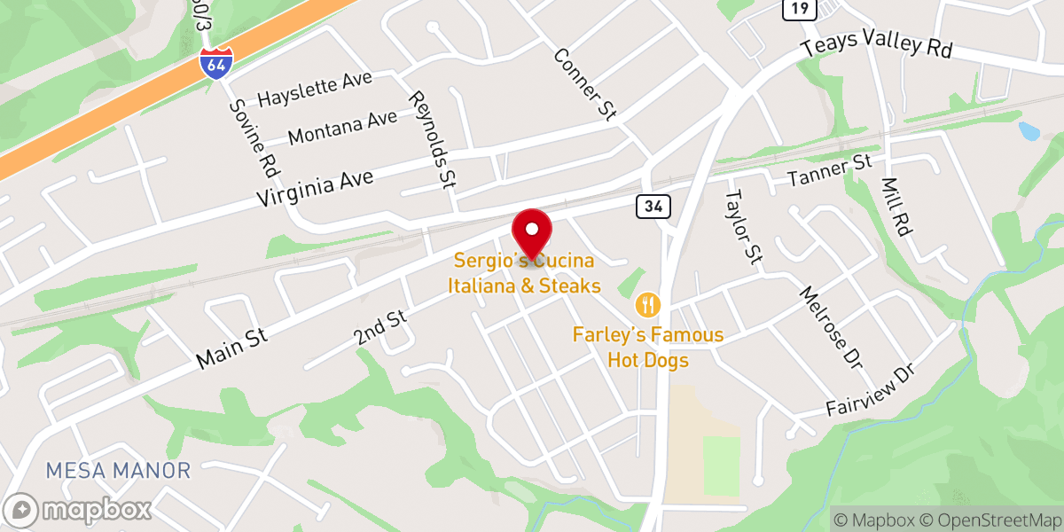 Map showing location of Hurricane Church